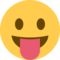 Face With Stuck-Out Tongue emoji on Twitter